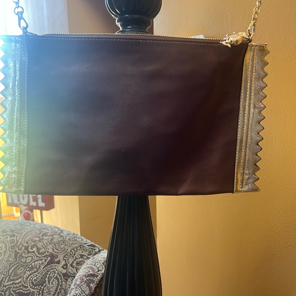 Betsy Johnson Purple and Red Crossbody Bag with Vibrant Design - Picture 6 of 9